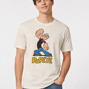 Mens popeye graphic t shirt classic